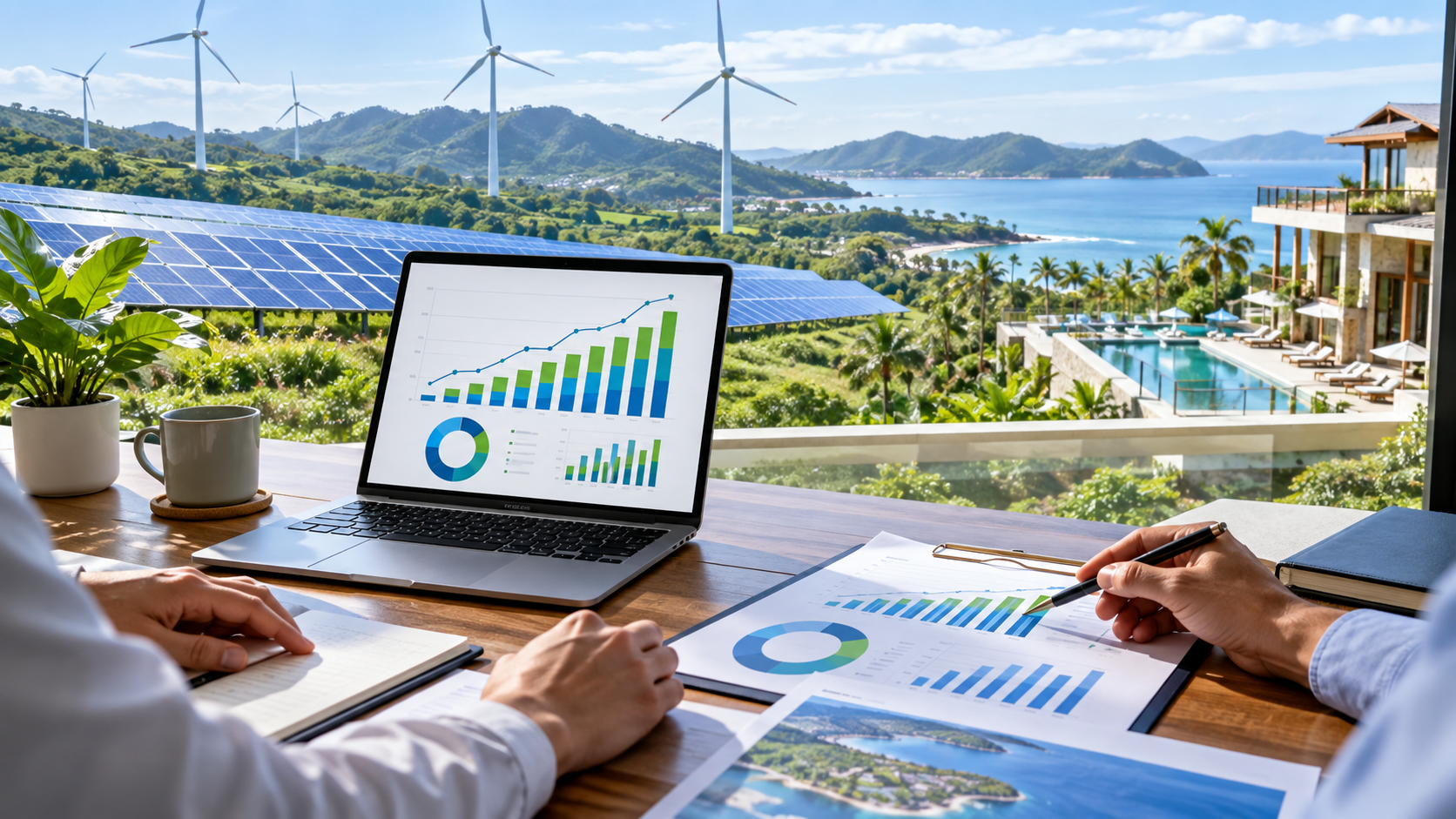 Renewable energy revenue participation reporting alongside operating assets