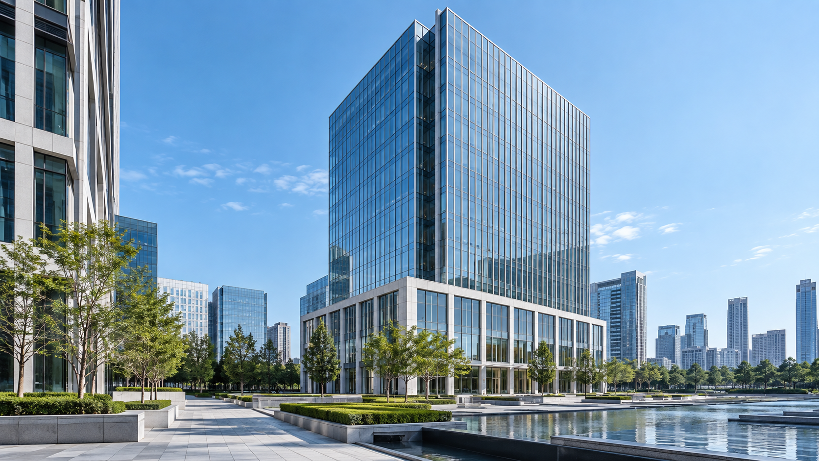 Modern commercial property for a real estate SPV issuance